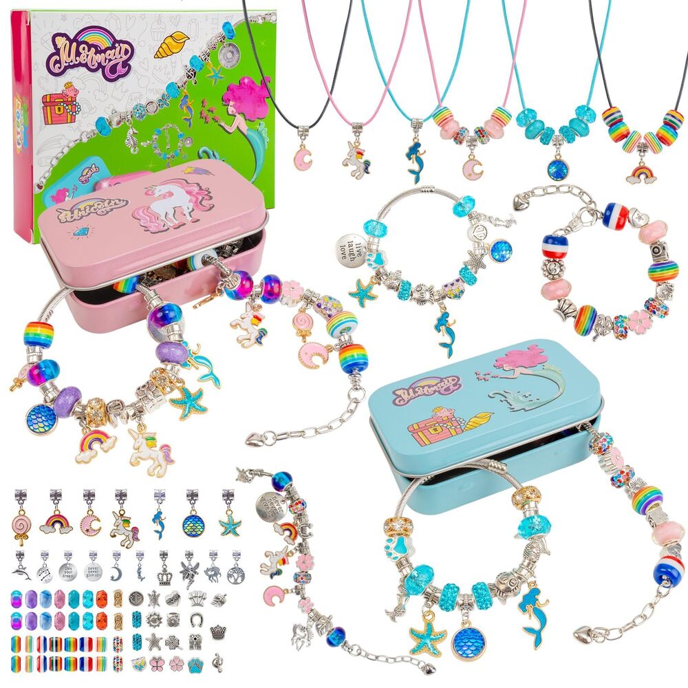 2893 Charm Bracelet Making Kit for Girls Jewelry Making Supplies Beads